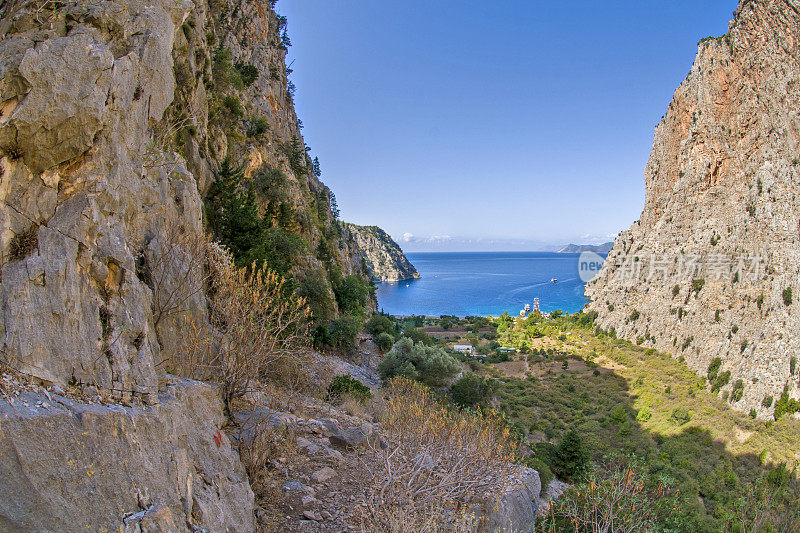 蝴蝶谷，来自Oludeniz, Fethiye /土耳其。